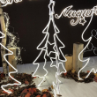 ALBERI DI NATALE LED 2D E 3D USO ESTERNO CON STELLINE, 768 LED, TRASFORMATORE 24V