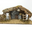 CAPANNA VUOTA CON LUCI PER PRESEPIO CM 55X20X24