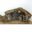 CAPANNA VUOTA CON LUCI PER PRESEPIO CM 55X20X24