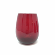 SET 6 BICCHIERI DI VETRO ROSSO PER LA TAVOLA