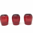 SET 6 BICCHIERI DI VETRO ROSSO PER LA TAVOLA