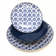 SERVIZIO TAVOLA 18 PEZZI PIATTI AZUL IN CERAMICA