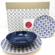 SERVIZIO TAVOLA 18 PEZZI PIATTI AZUL IN CERAMICA