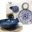 SERVIZIO TAVOLA 18 PEZZI PIATTI MASAI BLUE IN CERAMICA