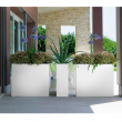 Cassetta Fioriera Kube high slim cm 80 x 25 x 70 H Resina Lt. 32