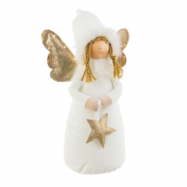 ANGELO DREAM BIANCO CON LED CM 32 H DECORAZIONE NATALIZIA