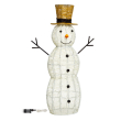 PUPAZZO DI NEVE 3D CM 105 H CON 220 LED TRADIZIONALE CON TIMER, INTERNO/ESTERNO, DECORAZIONE LUMINOSA