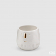 VASO BIANCO CON FACCIA CM 11 H SINGOLO