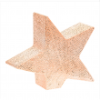 STELLA LUMINOSA 5 PUNTE INCLINATA CON 24 LED A BATTERIA CM 28 H