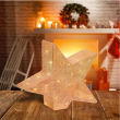 STELLA LUMINOSA 5 PUNTE INCLINATA CON 24 LED A BATTERIA CM 28 H