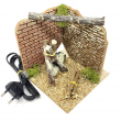 FUOCO FUNZIONANTE PER PRESEPE 15X15X15 CM