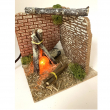FUOCO FUNZIONANTE PER PRESEPE 15X15X15 CM