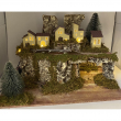 PAESAGGIO VUOTO CON LUCI E FUOCO CM 58 X 34 X 37 H