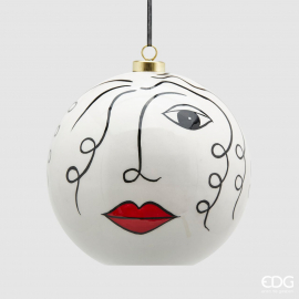 PALLA CON FACCIA IN CERAMICA DIAMETRO CM 14