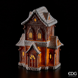 CASA MARZAPANE NATALE POLY CON LED CM 37 H