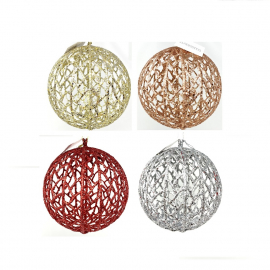 SFERA FRILLS TRAFORATO DIAMETRO CM 12,5 VARI COLORI