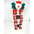 SCRITTA BUONE FESTE CM 50 IN STOFFA