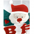 SCRITTA BUONE FESTE CM 50 IN STOFFA