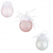 SFERA VETRO PLUME DIAMETRO 10 CM DUE COLORI
