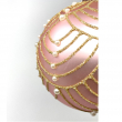 SFERA VETRO SOFIA DIAMETRO CM 8 ROSA CON PERLINE