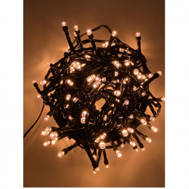 CATENA 8 METRI CON 200 LED PER ESTERNO CON MEMORY CONTROLLER, GIOCHI DI LUCE E TRASFORMATORE, CATENA T L- C