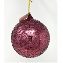SFERA VETRO MICROBOLLE DIAMETRO CM 12