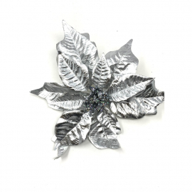 STELLA DI NATALE ARGENTO CON CLIP CM 18