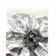 STELLA DI NATALE ARGENTO CON CLIP CM 18