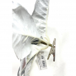 STELLA DI NATALE ARGENTO CON CLIP CM 18
