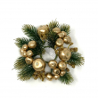 PORTACANDELA CON GLITTER ORO DIVERSE MISURE
