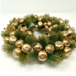 PORTACANDELA CON GLITTER ORO DIVERSE MISURE