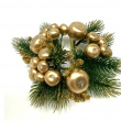 PORTACANDELA CON GLITTER ORO DIVERSE MISURE