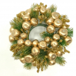 PORTACANDELA CON GLITTER ORO DIVERSE MISURE