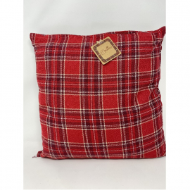CUSCINO DUBLINO ROSSO CM 40 X 40 SFODERABILE