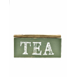SCATOLA TEA LOVE 4 POSTI CM 15 X 15 X 7H