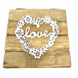 SCATOLA TEA LOVE 4 POSTI CM 15 X 15 X 7H