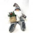 BABBO NATALE GRIGIO SEDUTO CHAMONIX CM 40 H