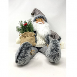 BABBO NATALE GRIGIO SEDUTO CHAMONIX CM 40 H