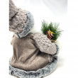 BABBO NATALE GRIGIO SEDUTO CHAMONIX CM 40 H