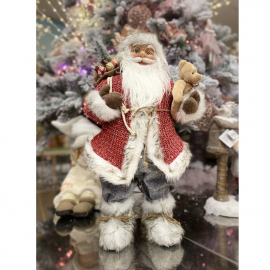BABBO NATALE BIANCO L STAND ROVERETO CM 62 H