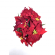 STELLA DI NATALE ROSSA CON VASO BIANCO CM 20 ALTEZZA