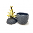 PORTACANDELA ANANAS ORO CM 26 H