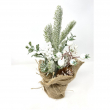 PIANTA FLORETTE CON VASO E JUTA CM 30 ALTEZZA