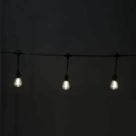 FILA 10 LAMPADINE CON LED PROFESSIONAL PARTY LIGHTS PROLUNGABILI BIANCO CALDO