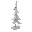 ALBERO ABETE CON GLITTER ARGENTO CM 45 ALTEZZA