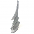 ALBERO ABETE CON GLITTER ARGENTO CM 45 ALTEZZA