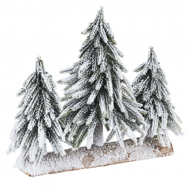 TRIS PINO CIMONE INNEVATO CM 30 X 16 X 27 H