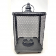 LANTERNA RETE METAL QUADRATA CM 36 ALTEZZA
