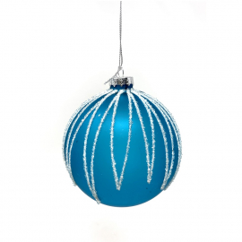 SFERA IN VETRO ALTAIR BLU DIAMETRO CM 8