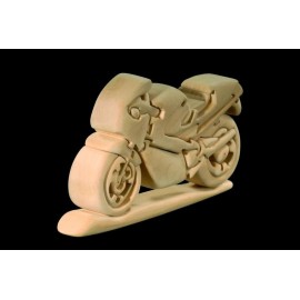 PUZZLE 3D MOTO HONDA in legno intagliato